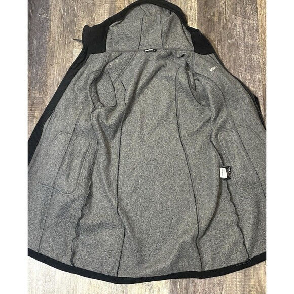 Bergans of Norway Myrull Lady Coat Black Wool Hooded Jacket Women's Large 1880 - Picture 4 of 16